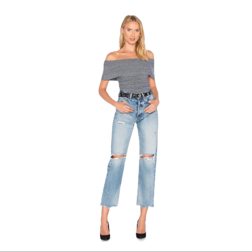 Ganni Vermont Off the Shoulder Top NWT - Picture 10 of 12